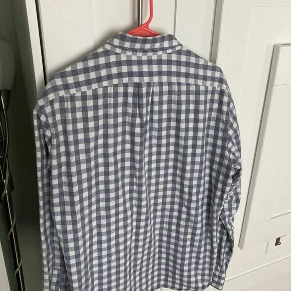 J. Crew men's button-down grey checkered shirt - Picture 5 of 5